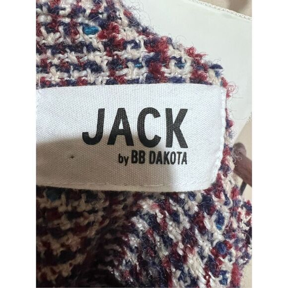 JACK by BB Dakota tweed ruffle jacket, sz Medium - Picture 7 of 8